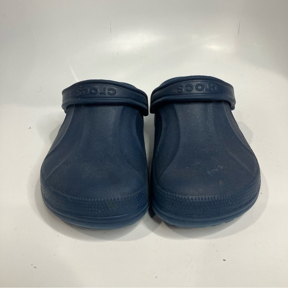 Crocs solid clogs navy blue unisex sizing - Picture 2 of 6